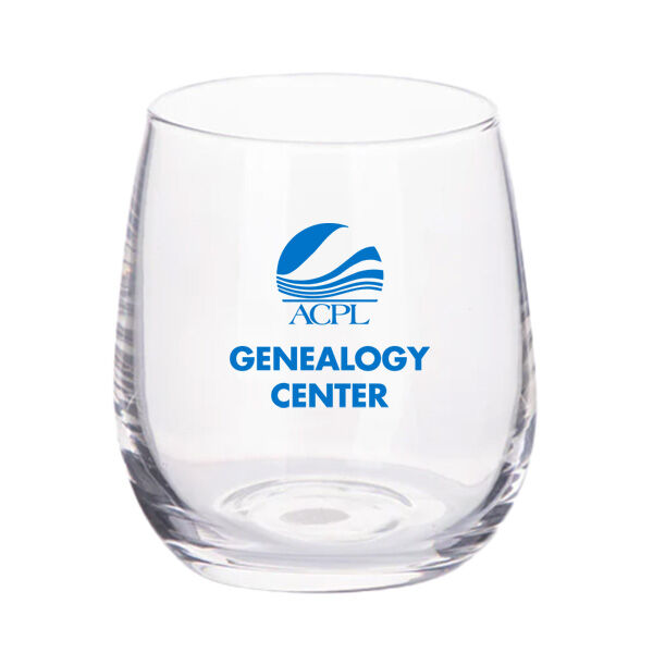 Genealogy Center - SUB - 10oz Stemless Wine Glass Thumbnail