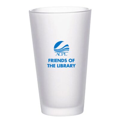 ACPL Friends of Library - 17oz Frosted Glass Mug Thumbnail