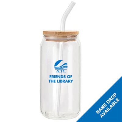 ACPL Customers Friends of Library - 18oz Glass Can with Bamboo Lid Thumbnail