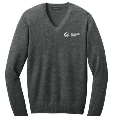 ACPL Genealogy Staff - Easy Care V Neck Sweater Thumbnail