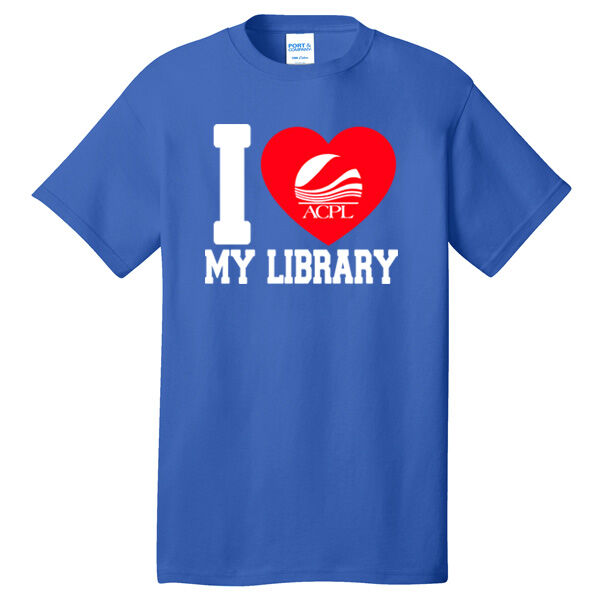 PC54 - DIG - A366-S12.2-2024 - I Love My Library T-Shirt Thumbnail