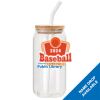 ACPL - 18oz Glass Can with Bamboo Lid Thumbnail
