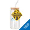 ACPL - 18oz Glass Can with Bamboo Lid Thumbnail