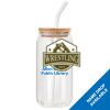 ACPL - 18oz Glass Can with Bamboo Lid Thumbnail