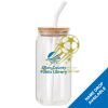ACPL - 18oz Glass Can with Bamboo Lid Thumbnail