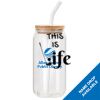 ACPL - 18oz Glass Can with Bamboo Lid Thumbnail